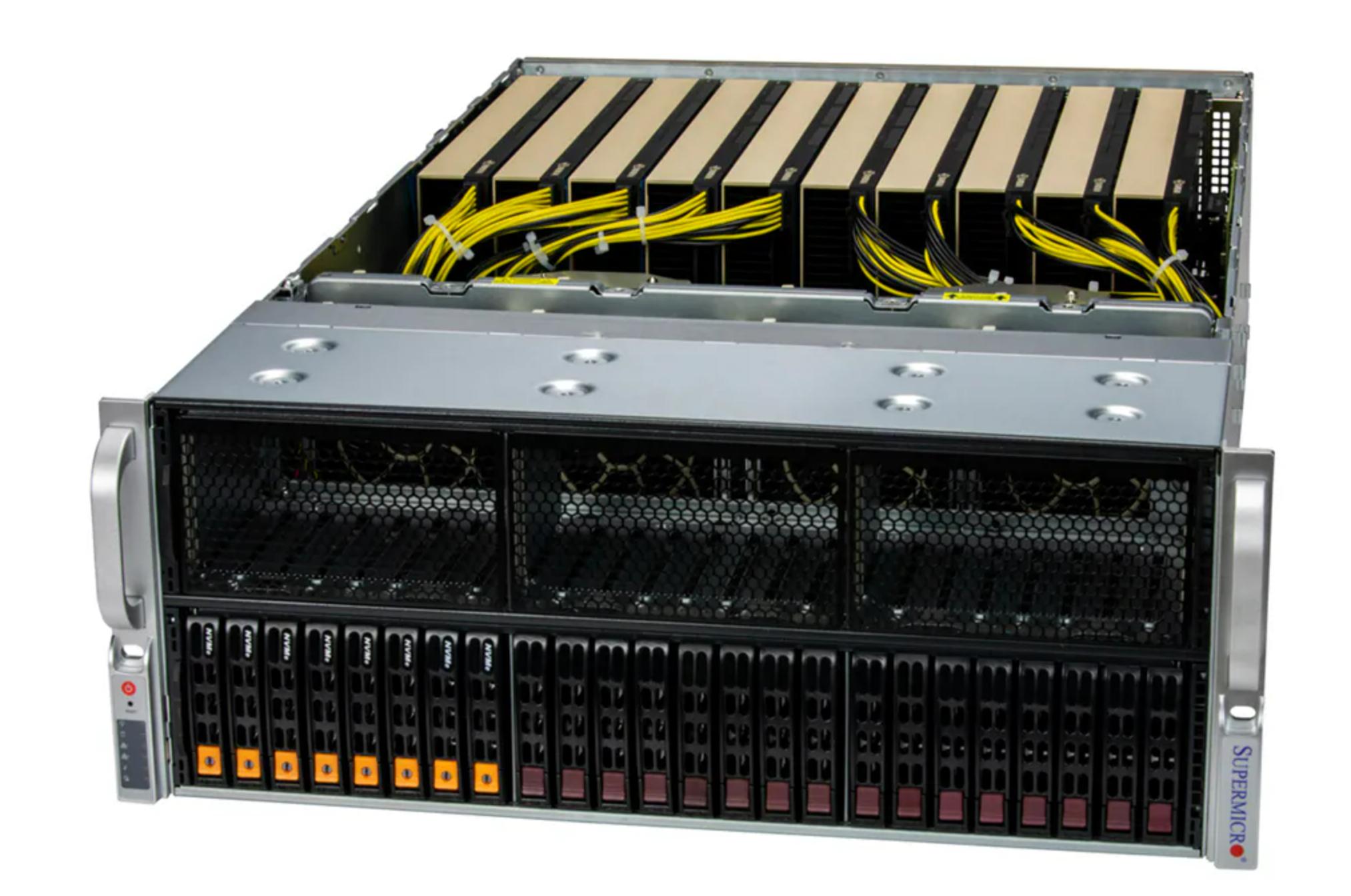 Supermicro high-density GPU server