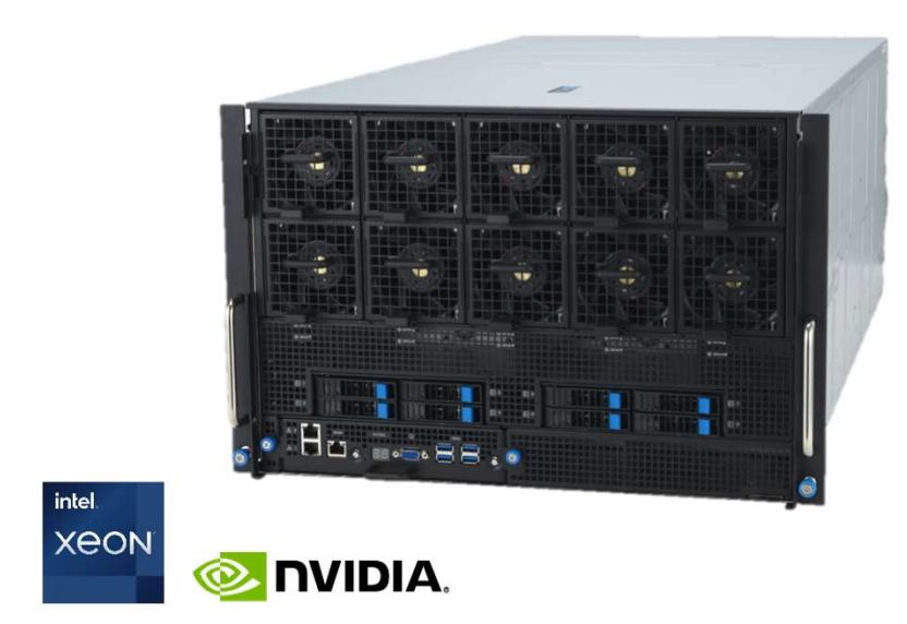 GPU server for high-density AI computing